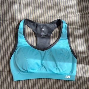 New Balance Teal and Black Sports Bra